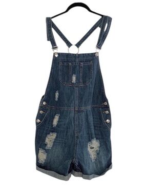 🆕Mango Distressed Denim Overalls 🆕